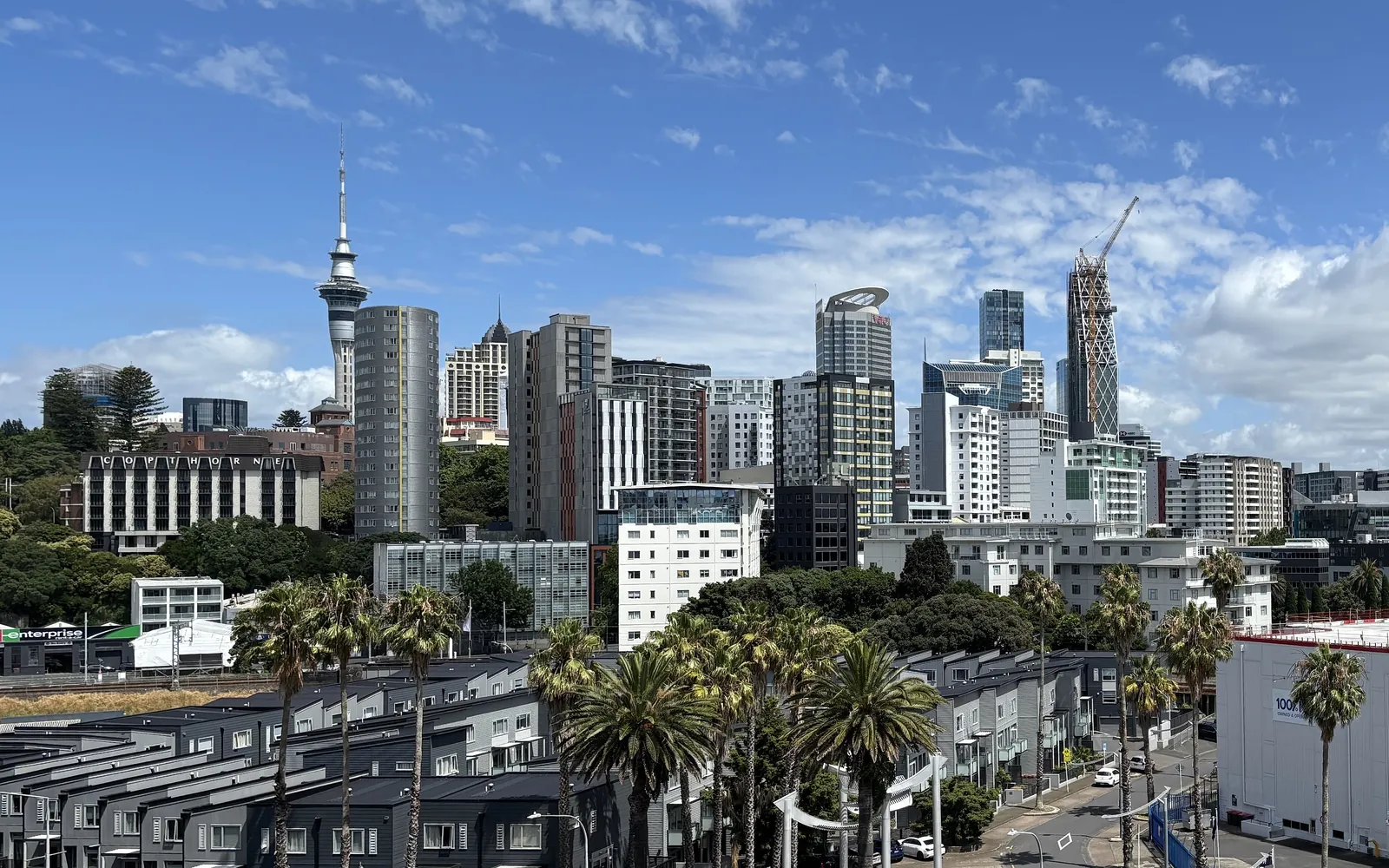 Auckland skyline with the Sky Tower