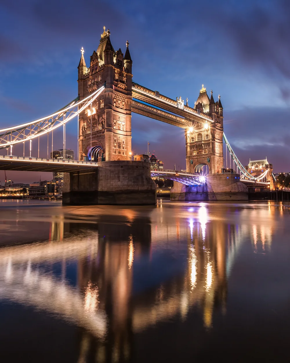 Tower Bridge at dawn, London